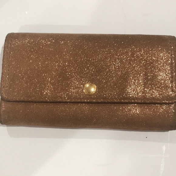 Cole Haan Wallet shimmer brown 8x4.5 leather - Picture 1 of 7